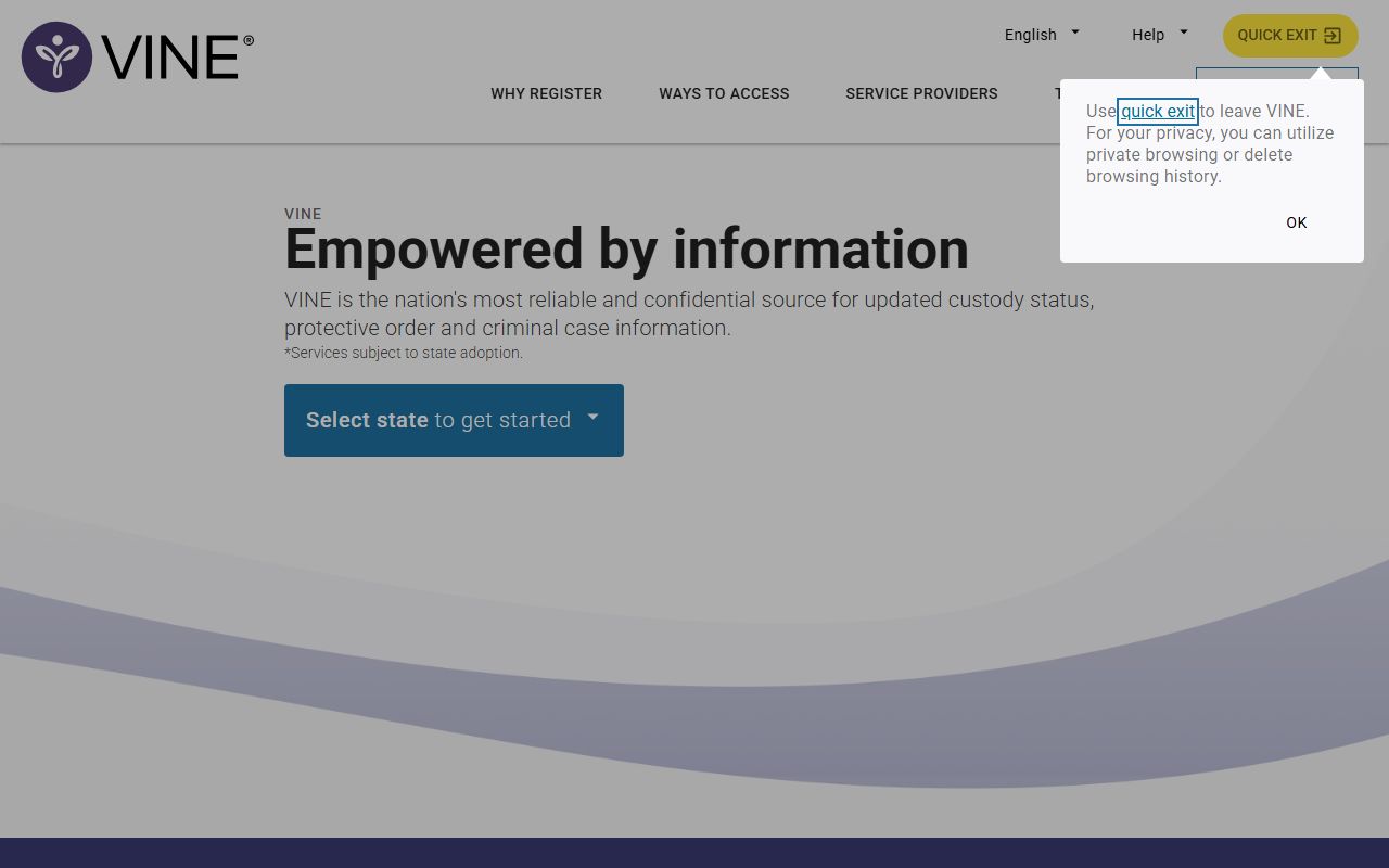 VINELink portal used for Tarrant County released inmates release alerts